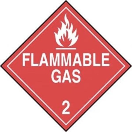 Accuform DOT PLACARD HAZARD CLASS 2  GASES MPL202CT100 MPL202CT100